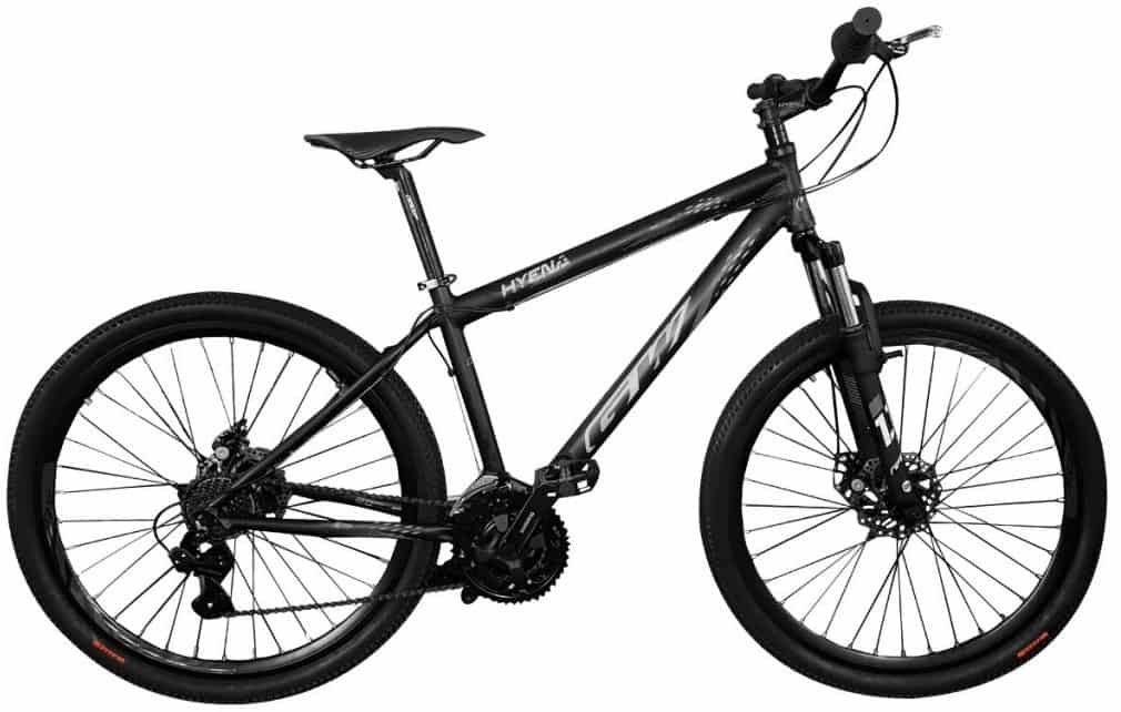 bicicleta Mountain bike negra